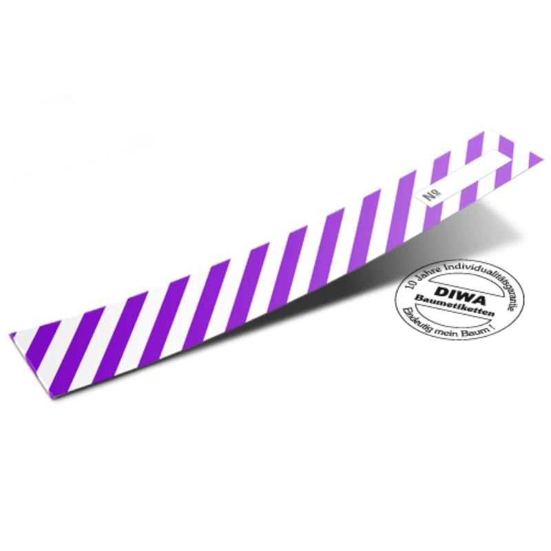 Etiquette Diwa Premium sans code EAN - rayé blanc - violet - Coserwa Etiquette Diwa Premium sans code EAN - rayé blanc - violet - Coserwa