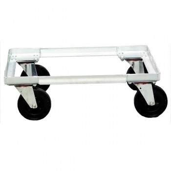plateau  2 roulettes pivotantes, 2 roulettes fixes