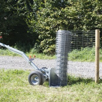 dérouleur grillage agricole sur diable TK