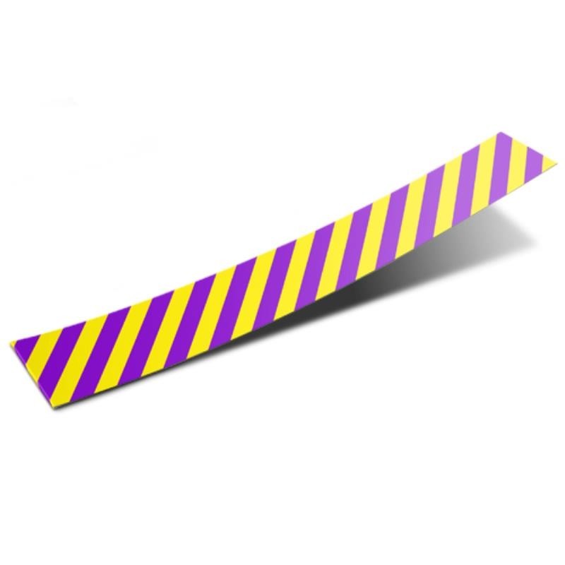 Etiquette Bandelette rayé violet - jaune - Coserwa Etiquette Bandelette rayé violet - jaune - Coserwa