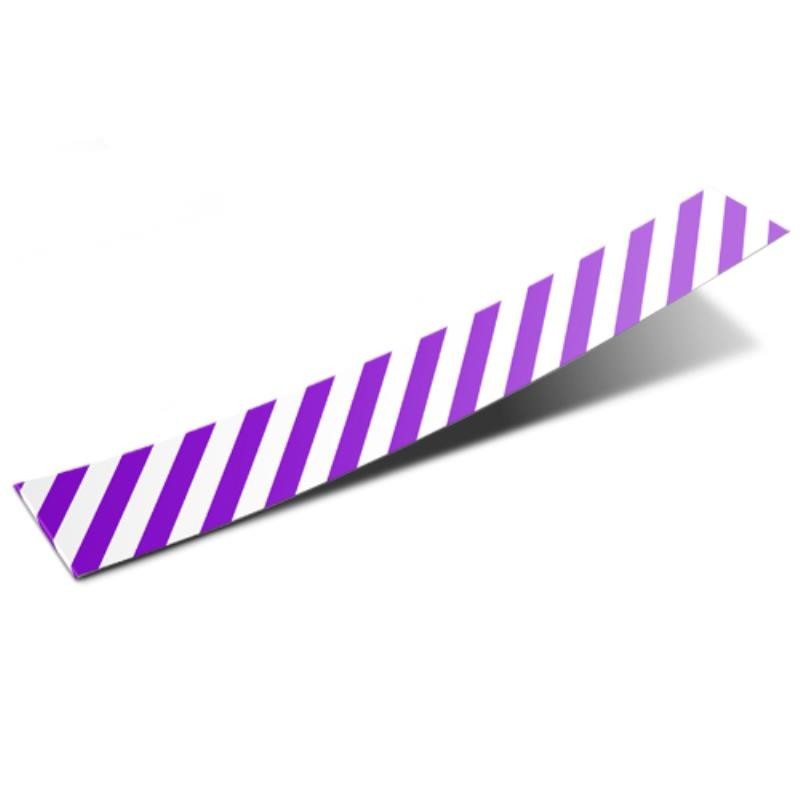Etiquette Bandelette rayé blanc - violet - Coserwa Etiquette Bandelette rayé blanc - violet - Coserwa