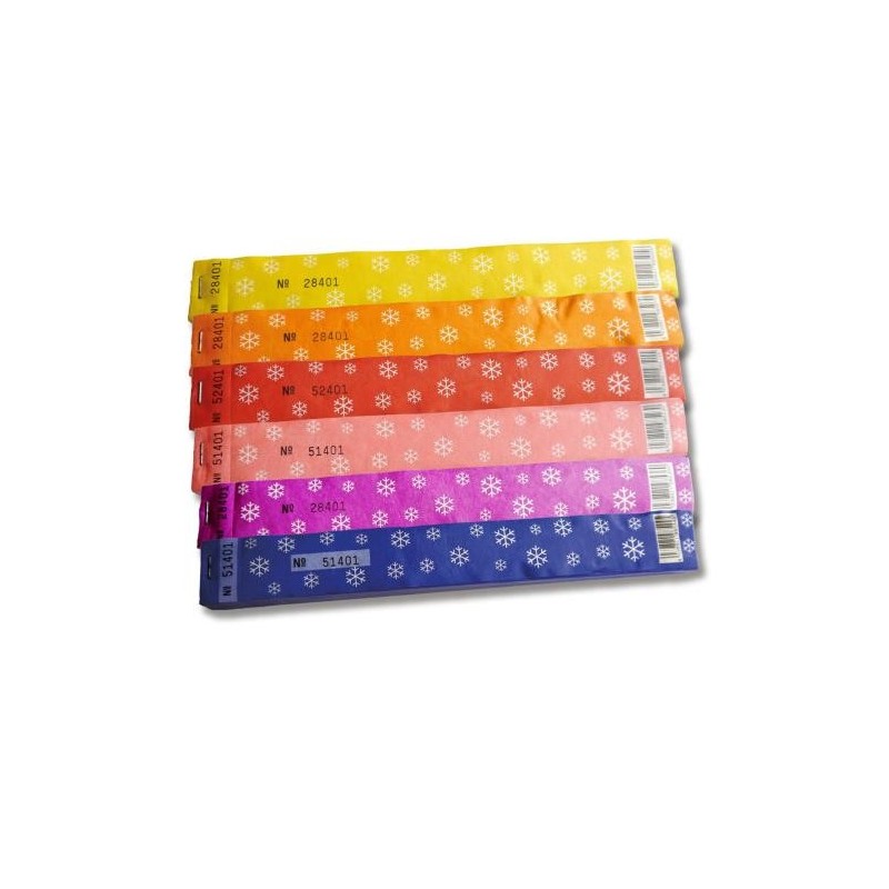 Etiquette Diwa Tiveck Motif flocon de neige avec code EAN et souche Etiquette Diwa Tiveck Motif flocon de neige avec code EAN et souche