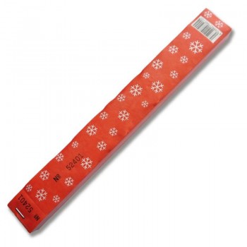 Etiquette rouge Motif flocon de neige