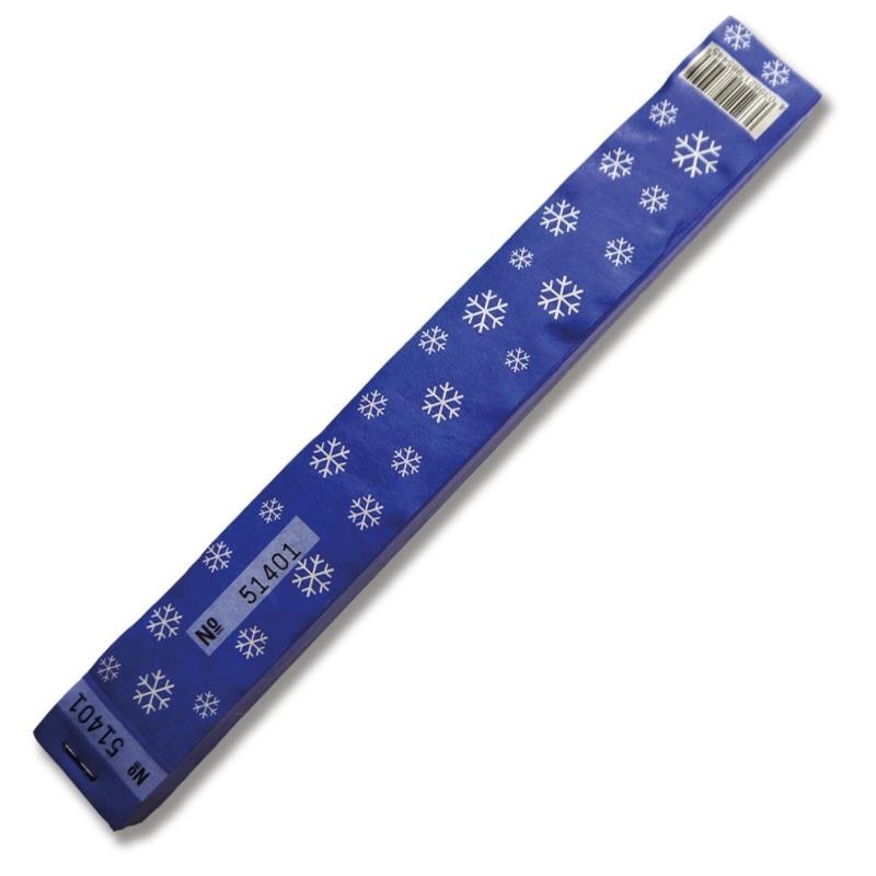 Etiquette bleu foncé Motif flocon de neige