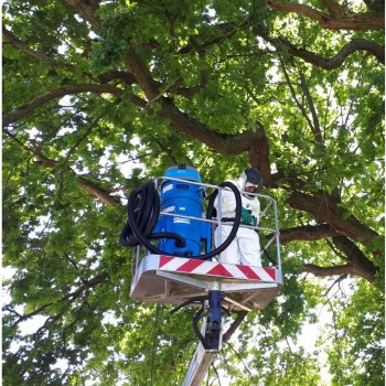 aspirateur chenille dans nacelle