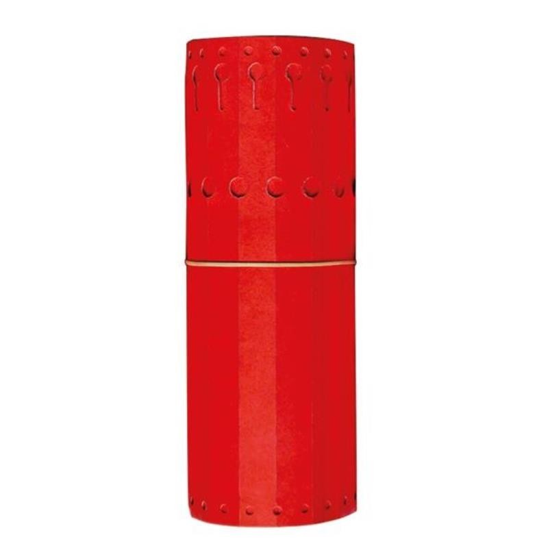 Etiquette à boucle Tyvek largeur 17 mm - rouge - Coserwa