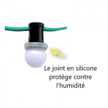 Joint en silicone pour guirlande